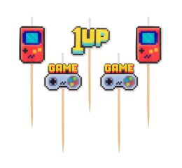 Dortové svíčky 5 ks pikery - Game On