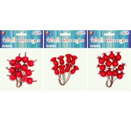 Dekorace na větvičce 10 / 12 ks