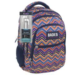 Školní batoh BackUp 3 - BOHO se sluchátkama