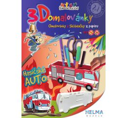 3D omalovánky Hasičské auto