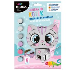 Malování podle čísel 3D Kočka