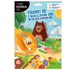 Sada figurek 3D se samolepkami - ZOO