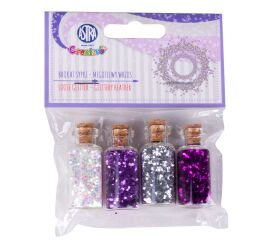 Brokát sklo 4 x 3 g