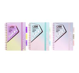 Blok se spirálou Astrapap Ombre Pastel A5 čtverečkovaný