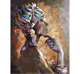 Plátno malířské - malování podle čísel Afričanka II