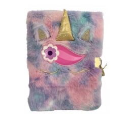 Památník plyšový A5 se zámkem - Unicorn