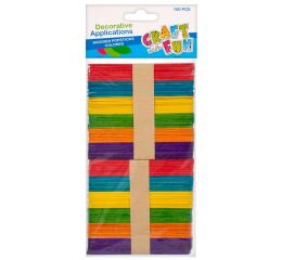 Dřívka barevné 100 ks