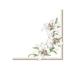 Ubrousky MAKI L (20ks) White lillies