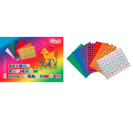 Barevné papíry B4/8 ks hologram 80g