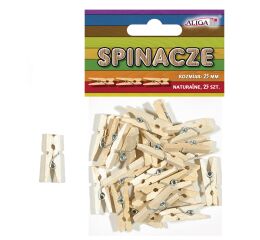 Dřevěné kolíčky natur 48 mm 12 ks