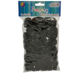 Bambule černé 80 ks mix velikosti
