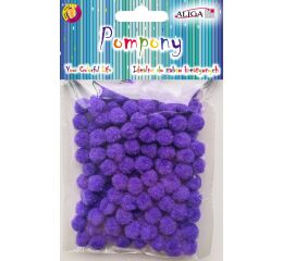 Bambule fialové 1 cm 120 ks