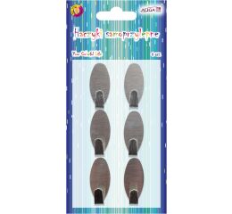 Háčky kovové 6ks na blistru