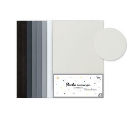 Dekorační pěnovka A4 8 ks Monochrome