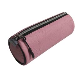 Pouzdro EKO kůže DIAMOND kulaté růžové