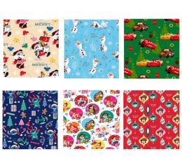 Vánoční papír Disney 0,7 x 2 m set 2025
