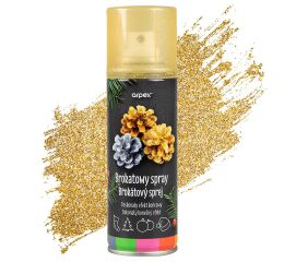 Párty spray 100 ml zlatý brokát