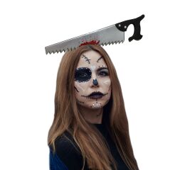 Párty čelenka halloween - pila