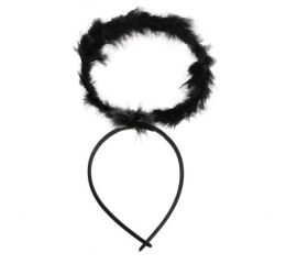 Párty čelenka - černá svatozář