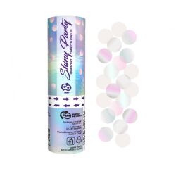 Vystřelovací konfety 15 cm Shiny Party kolečka