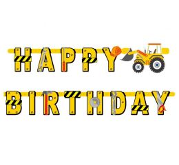 Girlanda papírová - Stavba 220 cm