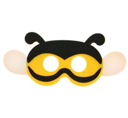 Maska - škraboška filcová Včela