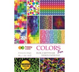 Blok A4 80g/m2 16 archů 29 motivů COLORS FUN