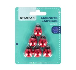 Magnety beruška 25 mm 6 ks