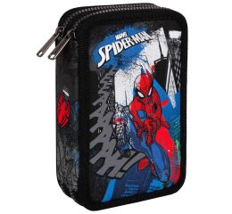 Penál 2 zipy Jumper Spiderman - vybavený