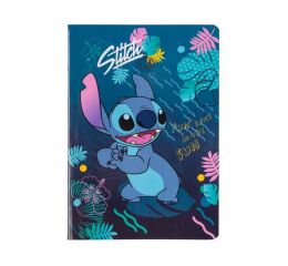 Sešit A5 32 listů Stitch blue vzor 3 čtvereček