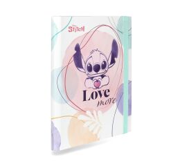 Desky na sešity A4 s širokou gumou - Stitch pastel vzor 2