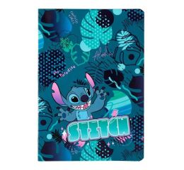 Sešit A5 32 listů Stitch blue vzor 1 linka