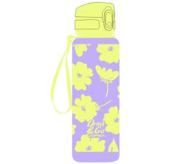 Láhev na pití 600 ml Brisk Flores LILA