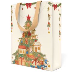 Vánoční papírová taška Anna Style TX1 821 střední