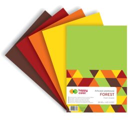 Dekorační pěna A4 FOREST 5 barev