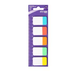 Samolepící záložky Strigo 100 ks s pravítkem
