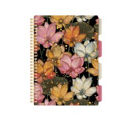 Blok Strigo B5/100l 80g Japonské Květy spirála s rozřaďovačem