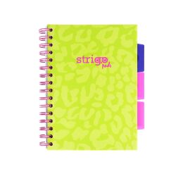 Blok Strigo A5/100l 80g NEON zelený spirála s rozřaďovačem