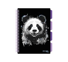 Blok Strigo B5/100l 80g Panda spirála s rozřaďovačem