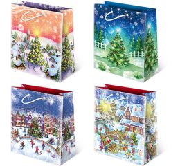 Vánoční papírová taška T-8L sestava 46