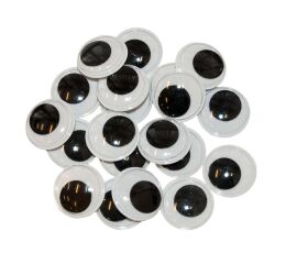 Samolepící oči 16 mm 40 ks