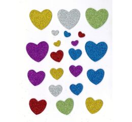 Pěnová samolepka - srdce PVW 04