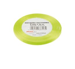 Atlasová stuha 06 mm zelená - 26