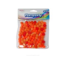 Bambule 10 mm oranžové mix 100 ks