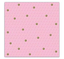 Papírový ubrousek Watercolor Dots růžový
