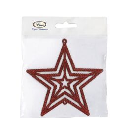 Vánoční hvězda - červená 6ks