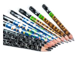 Tužka JUMBO trojhranná s potiskem a s gumou