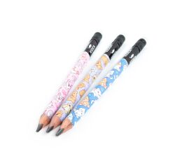 Tužka JUMBO trojhranná s potiskem a s gumou