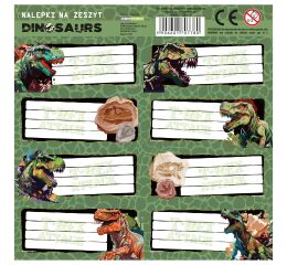 Samolepky na sešity Dino