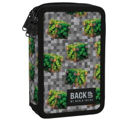 Penál 3 zipy vybavený - Pixel Blocks